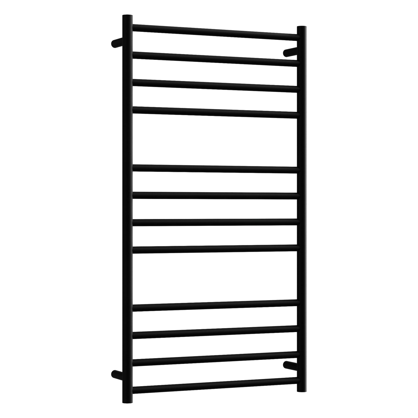 CODE ROUND HEATED TOWEL LADDER 1200X650 MATTE BLACK