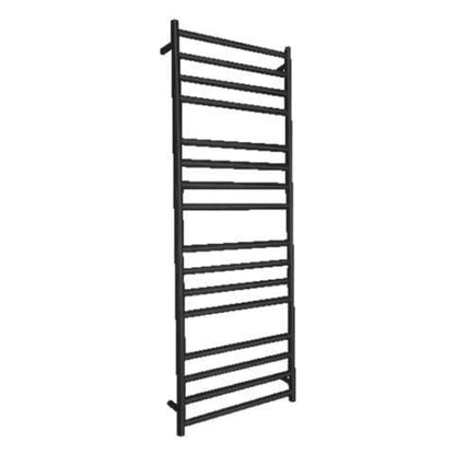 CODE ROUND HEATED TOWEL LADDER 1600X600 MATTE BLACK