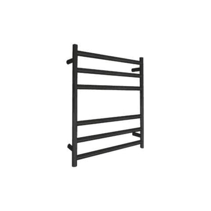 CODE ROUND HEATED TOWEL LADDER 600X500 MATTE BLACK