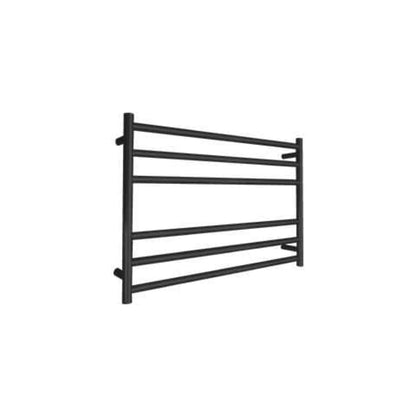 CODE ROUND HEATED TOWEL LADDER 600X850 MATTE BLACK_TL-RO6-8.5