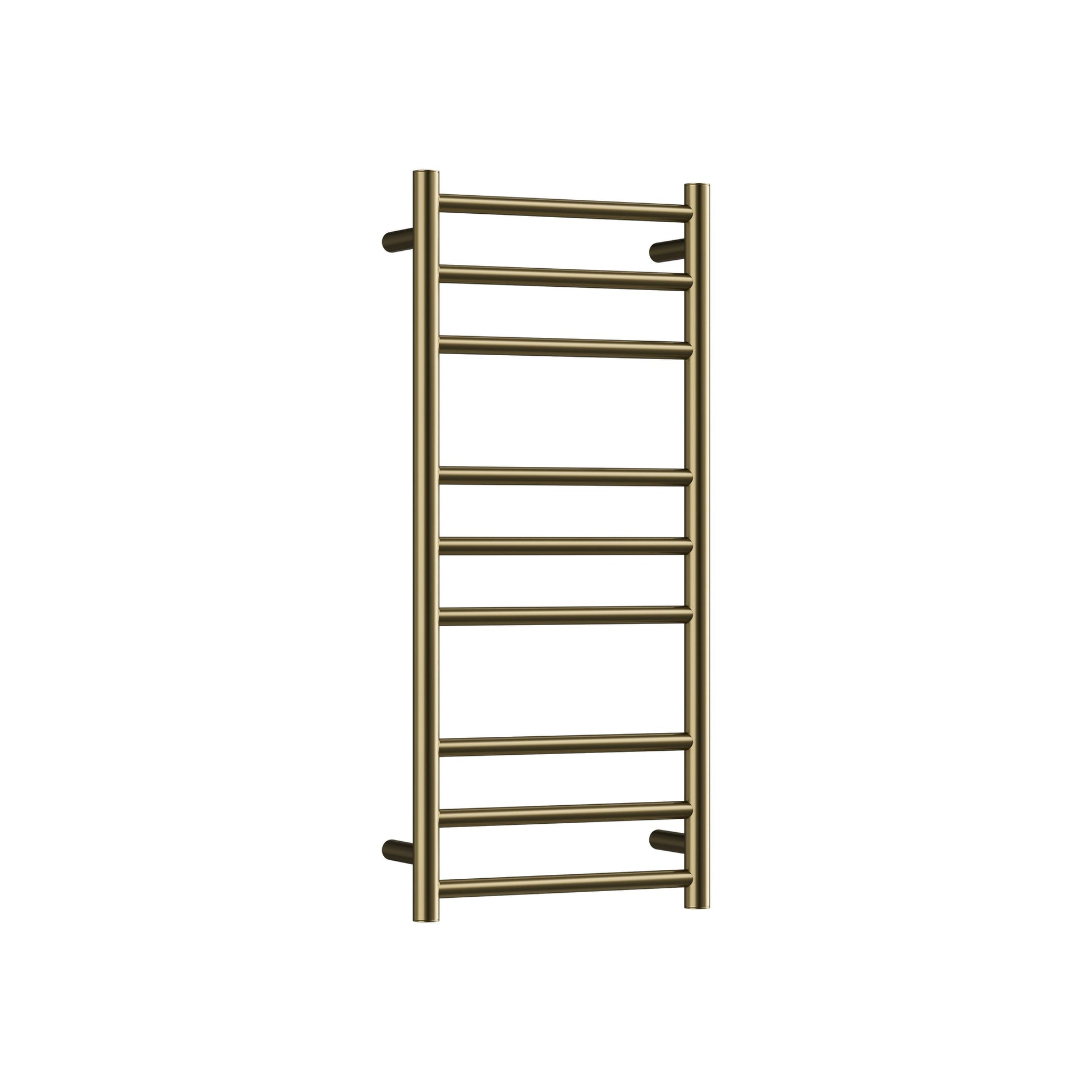 CODE ROUND HEATED TOWEL LADDER 900X400 BRUSHED BRASS