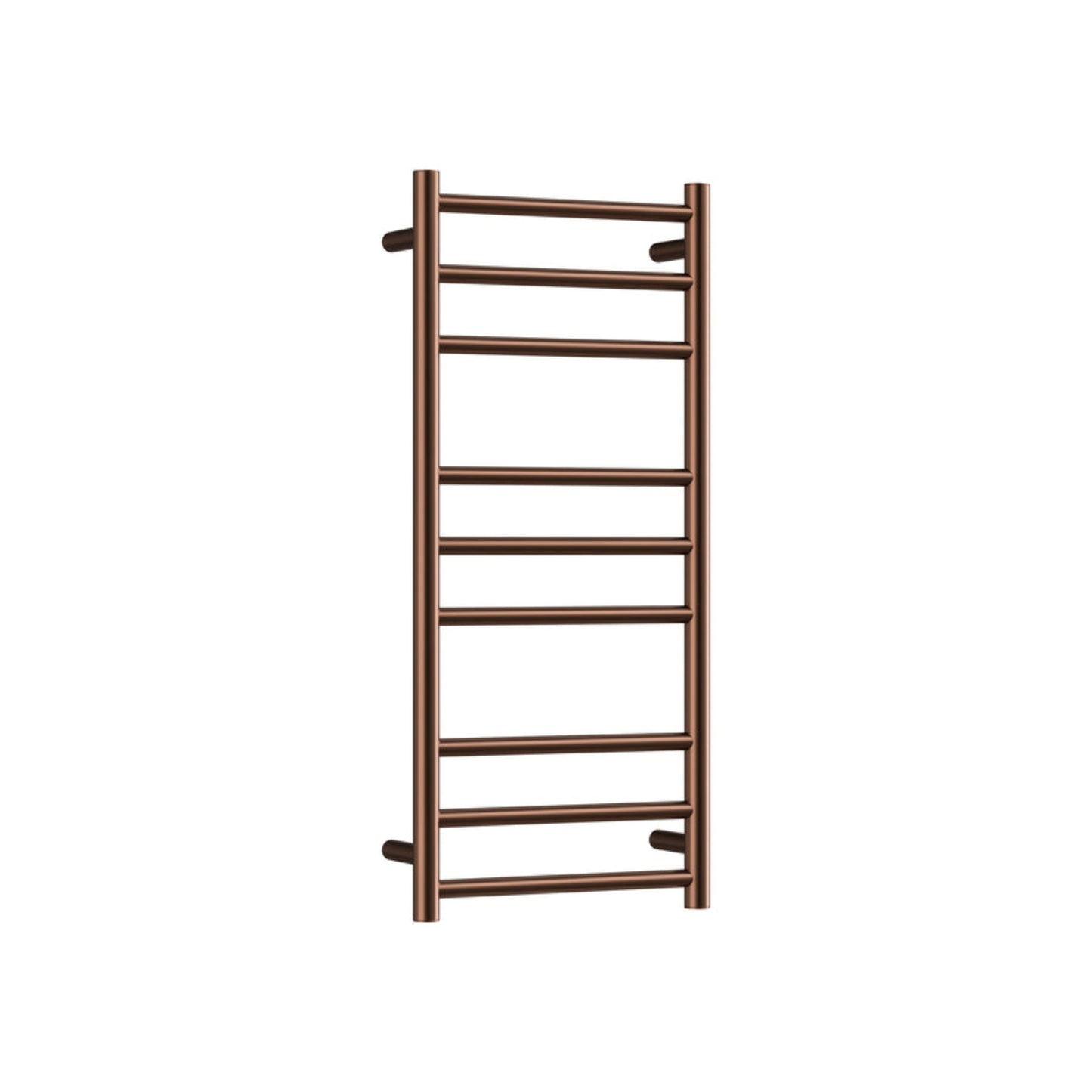 CODE ROUND HEATED TOWEL LADDER 900X400 BRUSHED COPPER
