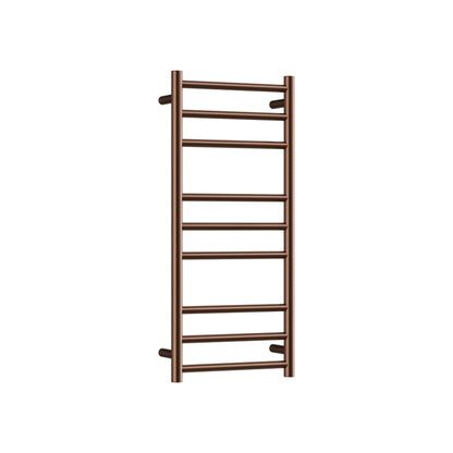 CODE ROUND HEATED TOWEL LADDER 900X400 BRUSHED COPPER