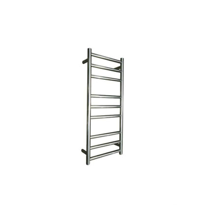 CODE ROUND HEATED TOWEL LADDER 900X400 BRUSHED STAINLESS