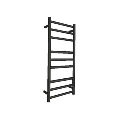 CODE ROUND HEATED TOWEL LADDER 900X400 MATTE BLACK