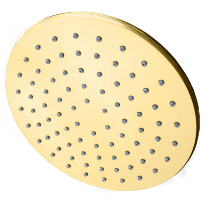 CODE ROUND SHOWER RAIN HEAD BRUSHED BRASS