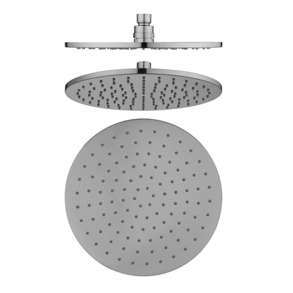 CODE ROUND SHOWER RAIN HEAD BRUSHED NICKEL