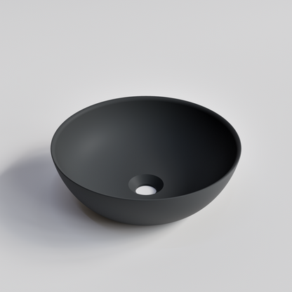 ROUND DARK GREY BATHROOM BASIN