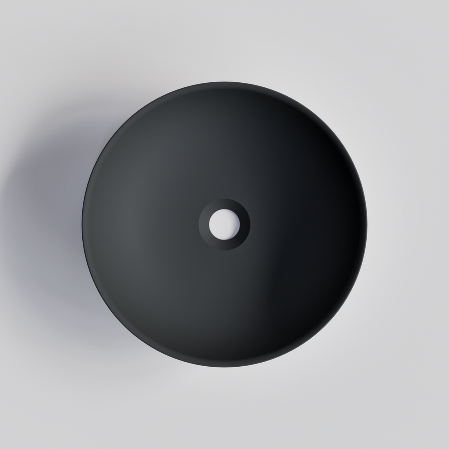 ROUND DARK GREY BATHROOM BASIN