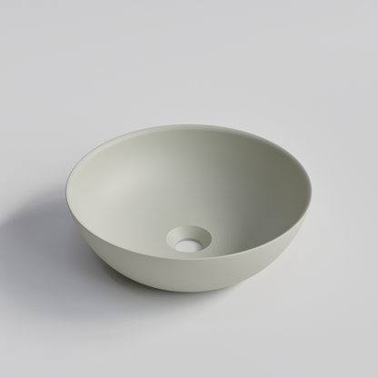 ROUND LIGHT GREY BATHROOM BASIN