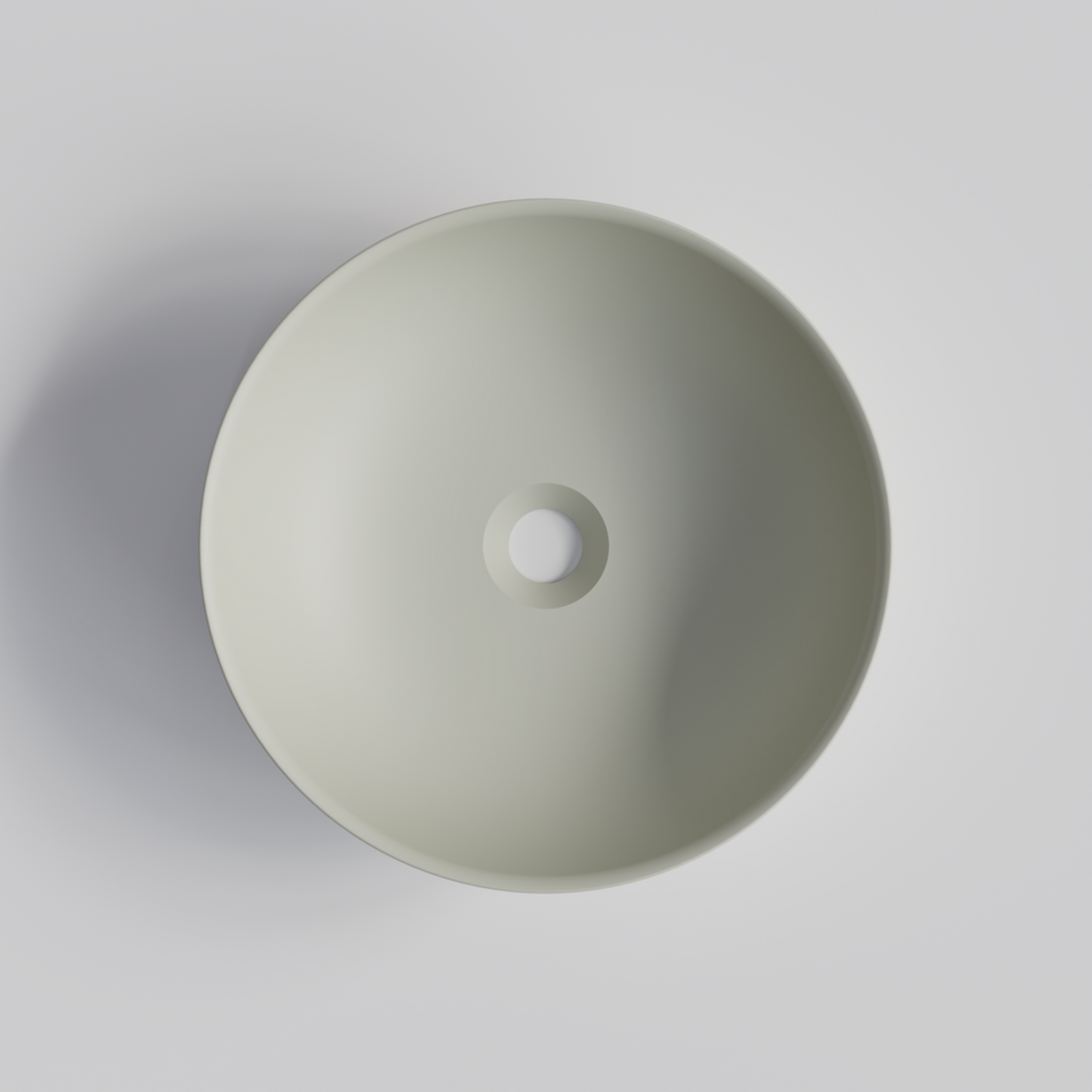 ROUND LIGHT GREY BATHROOM BASIN