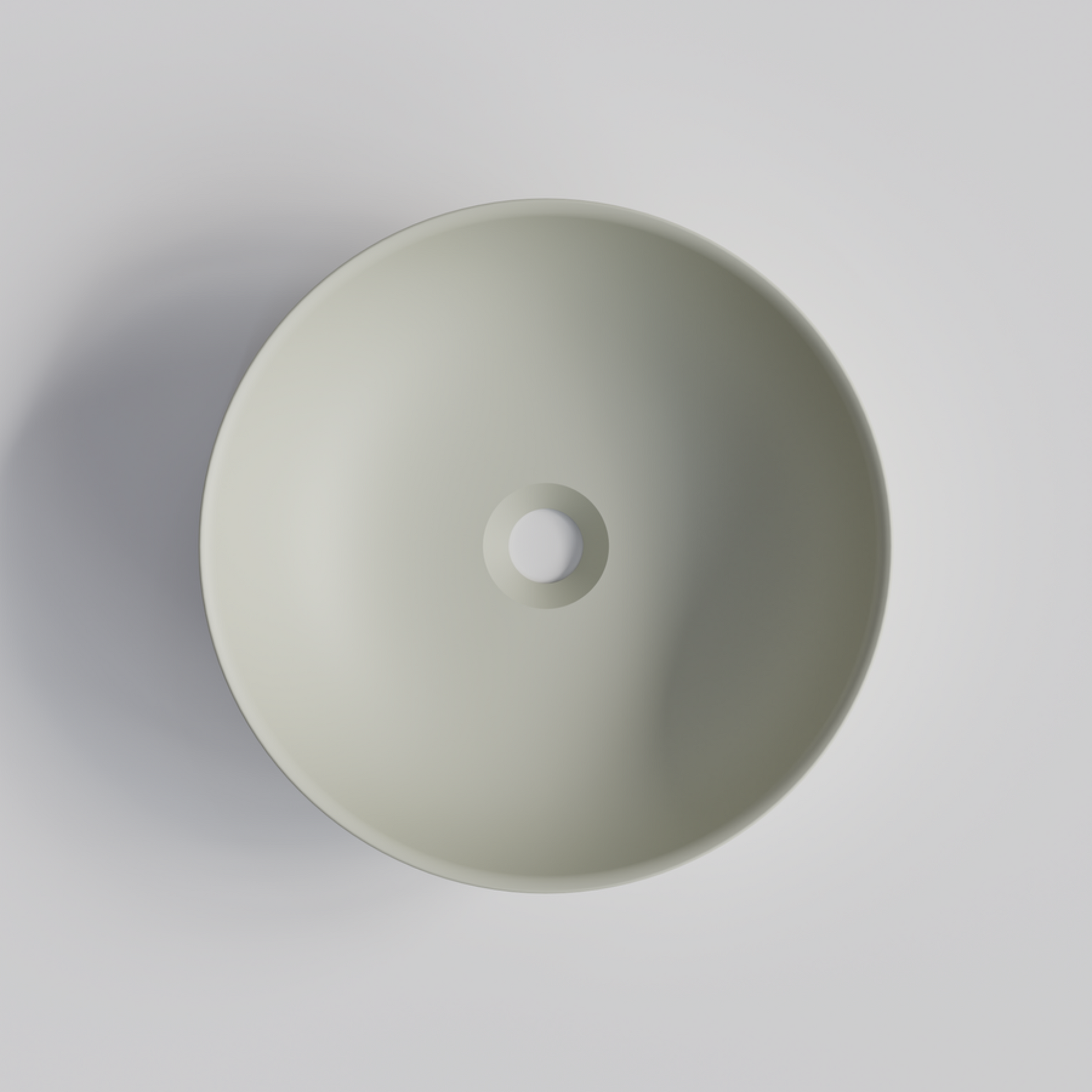 ROUND LIGHT GREY BATHROOM BASIN