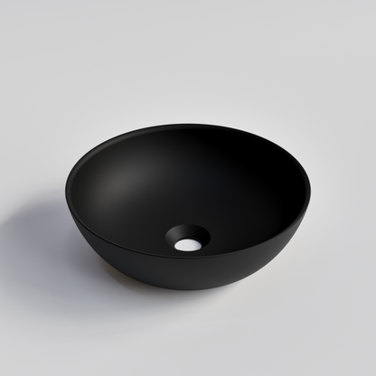 ROUND MATTE BLACK BATHROOM BASIN