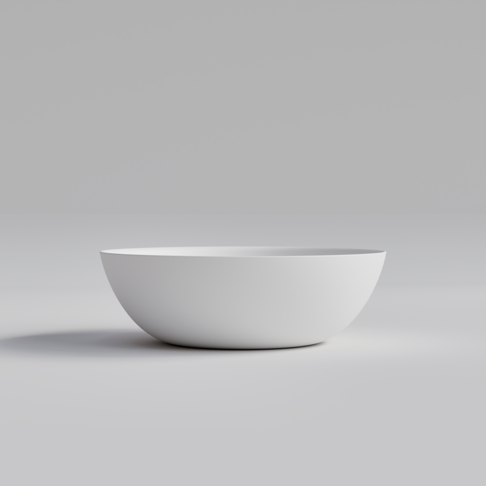 ROUND MATTE WHITE BATHROOM BASIN