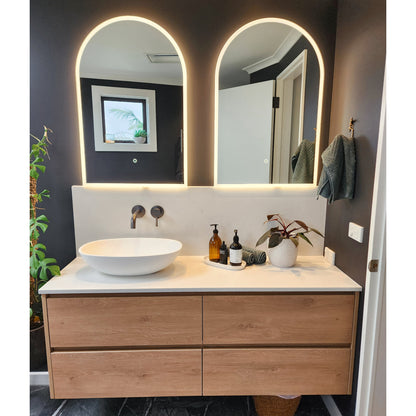CODE SOLACE ARCH LED BATHROOM MIRROR 600X900MM