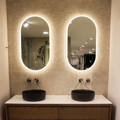 CODE SOLACE OVAL LED BATHROOM MIRROR 