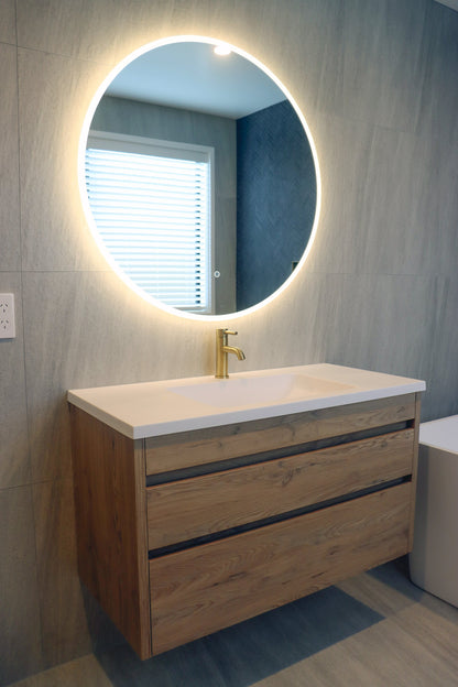 CODE SOLACE ROUND LED BATHROOM MIRROR