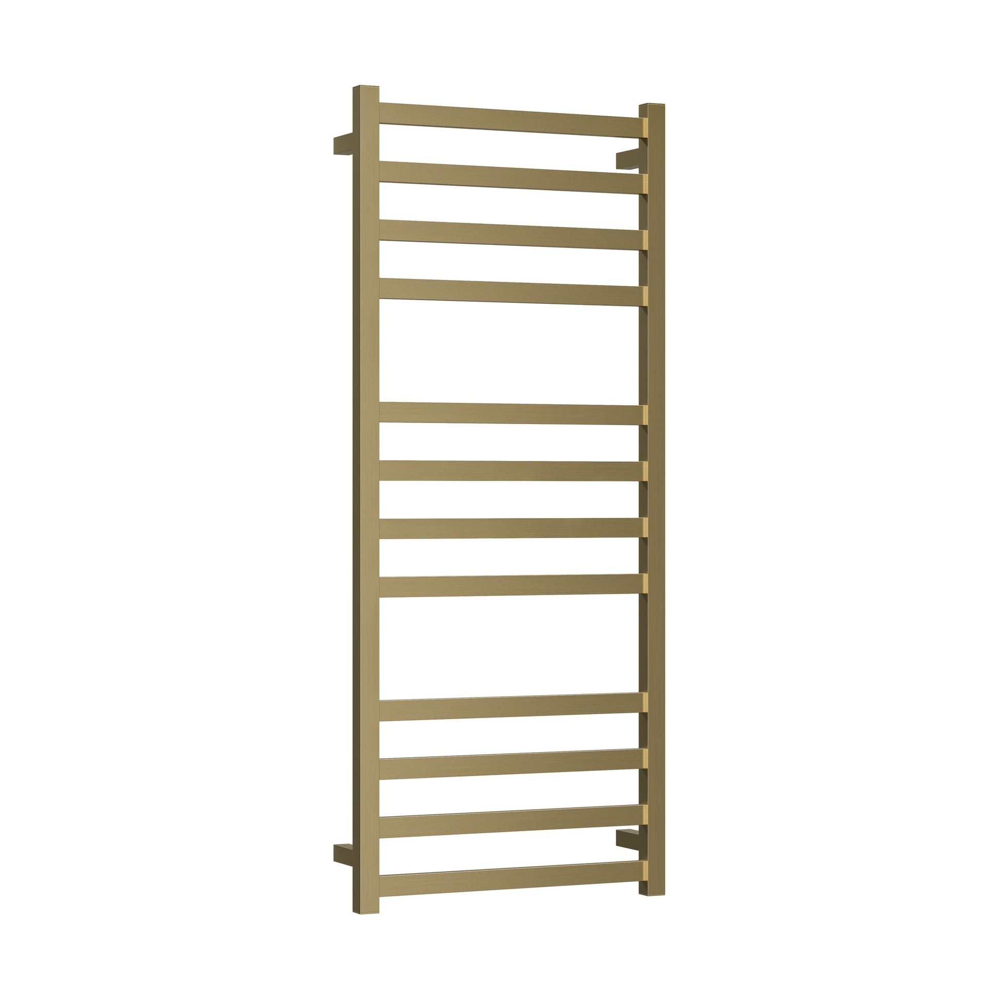 CODE SQUARE HEATED TOWEL LADDERS 1200X500 BRUSHED BRASS