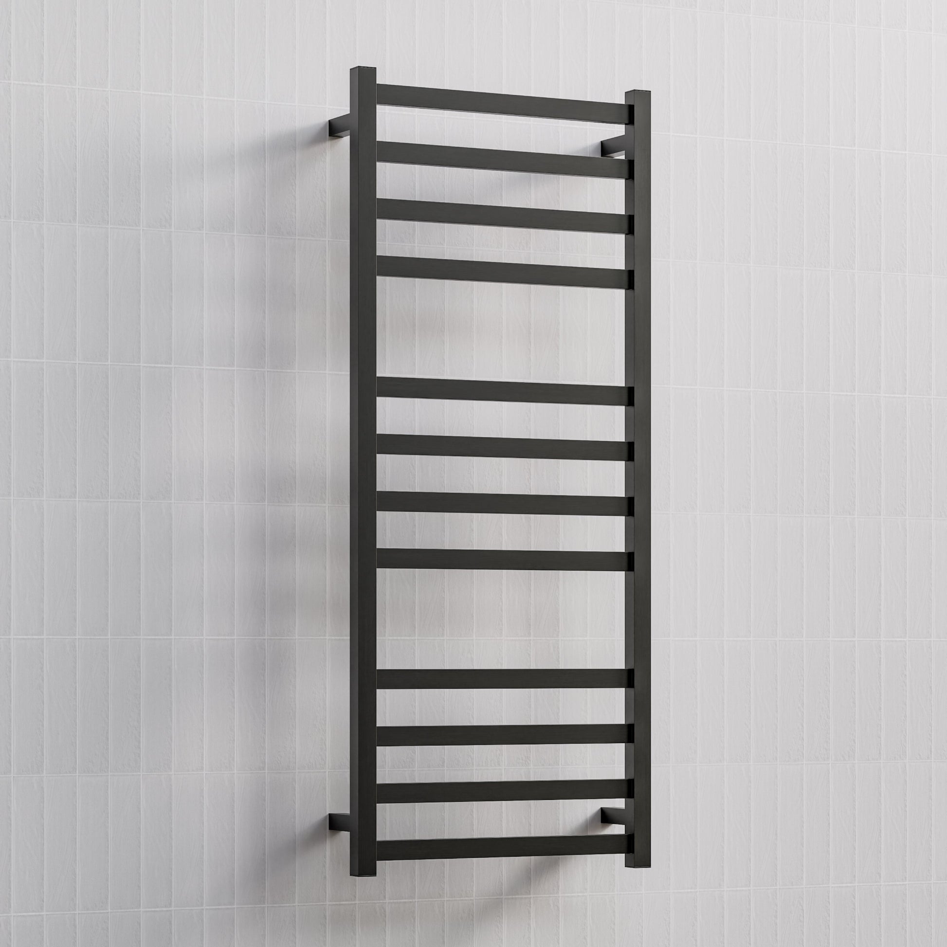 CODE SQUARE HEATED TOWEL LADDERS 1200X500 GUNMETAL