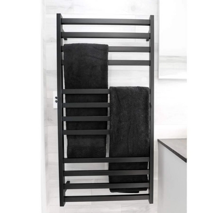 CODE SQUARE HEATED TOWEL LADDERS 1200X500 GUNMETAL