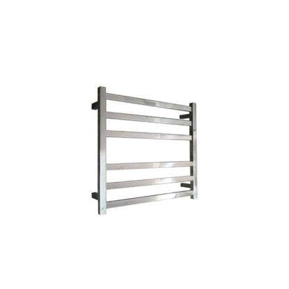 CODE SQUARE HEATED TOWEL LADDERS 600X650 BRUSHED STAINLESS