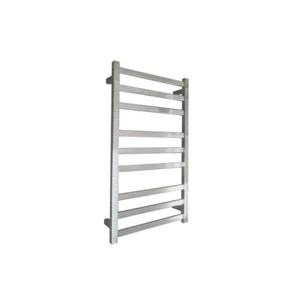 CODE SQUARE HEATED TOWEL LADDERS 900X500 BRUSHED STAINLESS