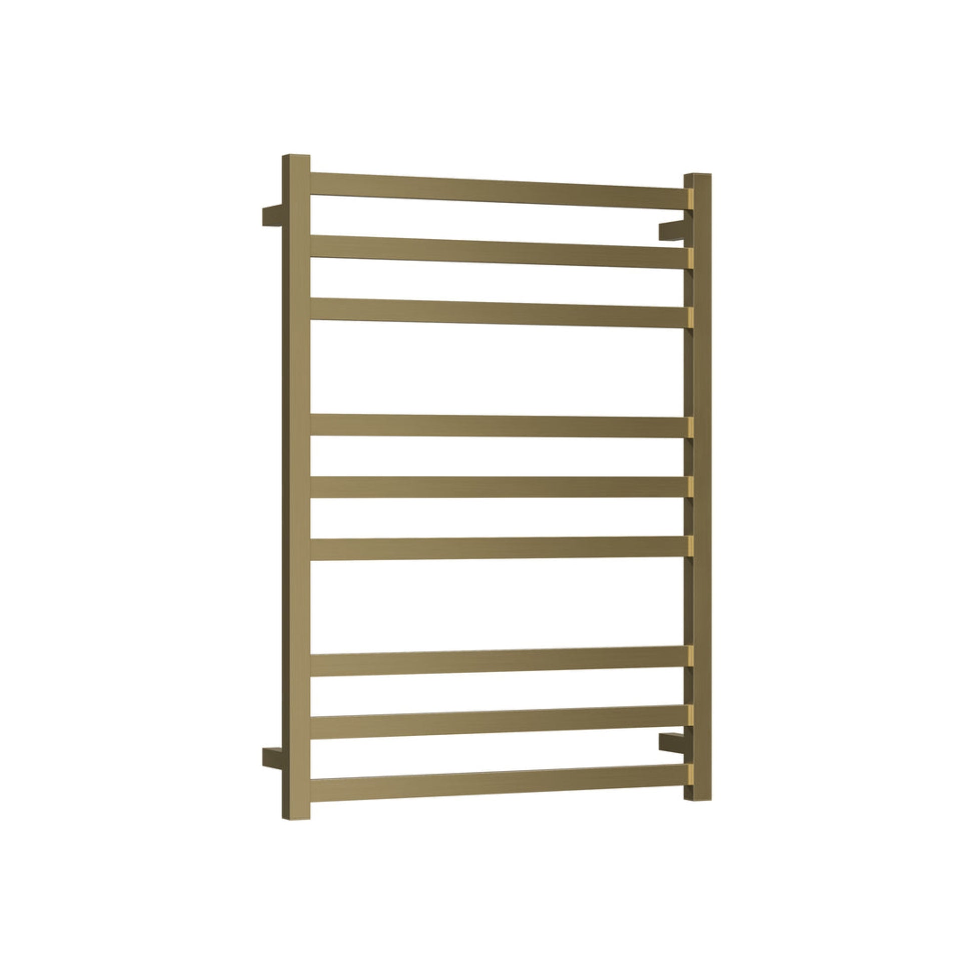 CODE SQUARE HEATED TOWEL LADDERS 900X650 BRUSHED BRASS