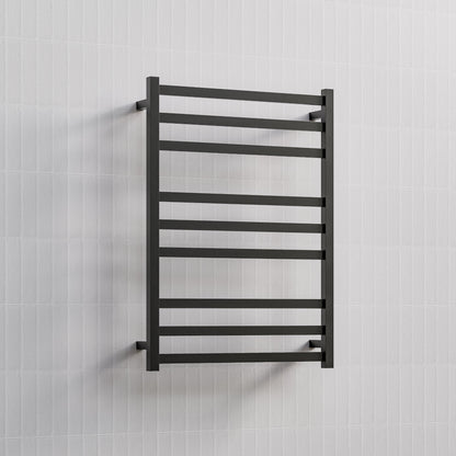 CODE SQUARE HEATED TOWEL LADDERS 900X650 GUNMETAL