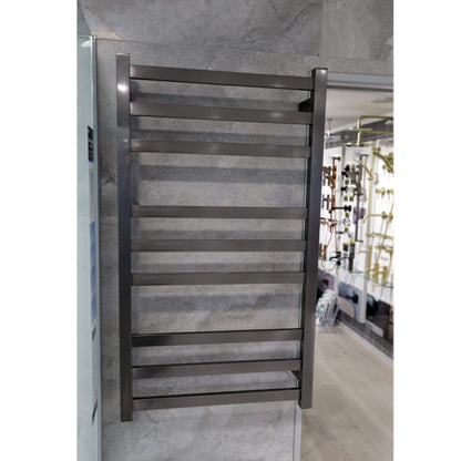 CODE SQUARE HEATED TOWEL LADDERS 900X650 GUNMETAL