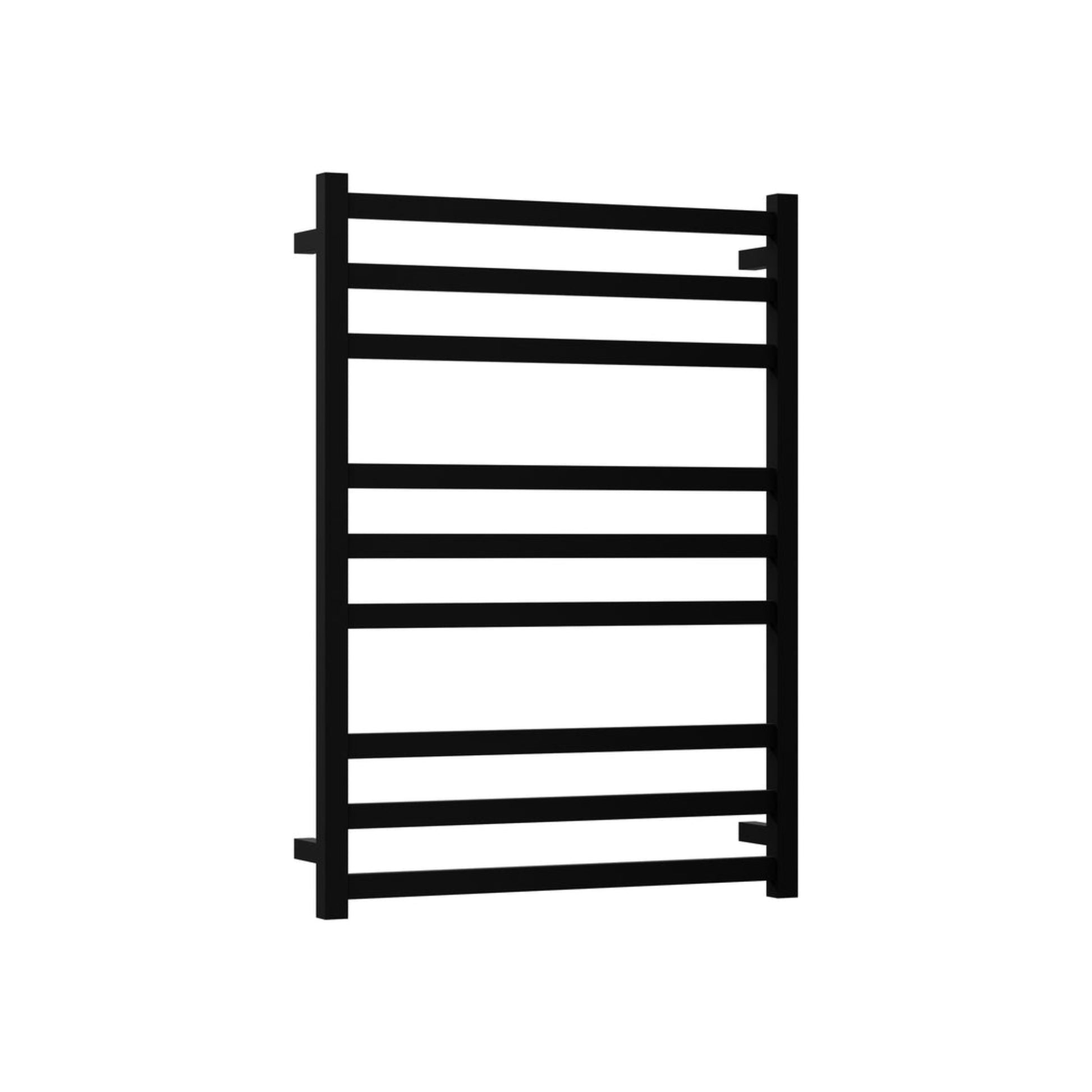 CODE SQUARE HEATED TOWEL LADDERS 900X650 MATTE BLACK