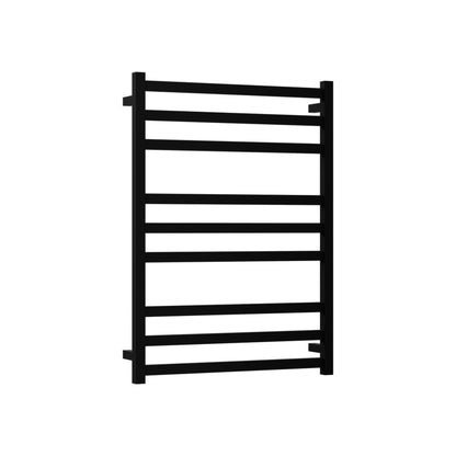 CODE SQUARE HEATED TOWEL LADDERS 900X650 MATTE BLACK