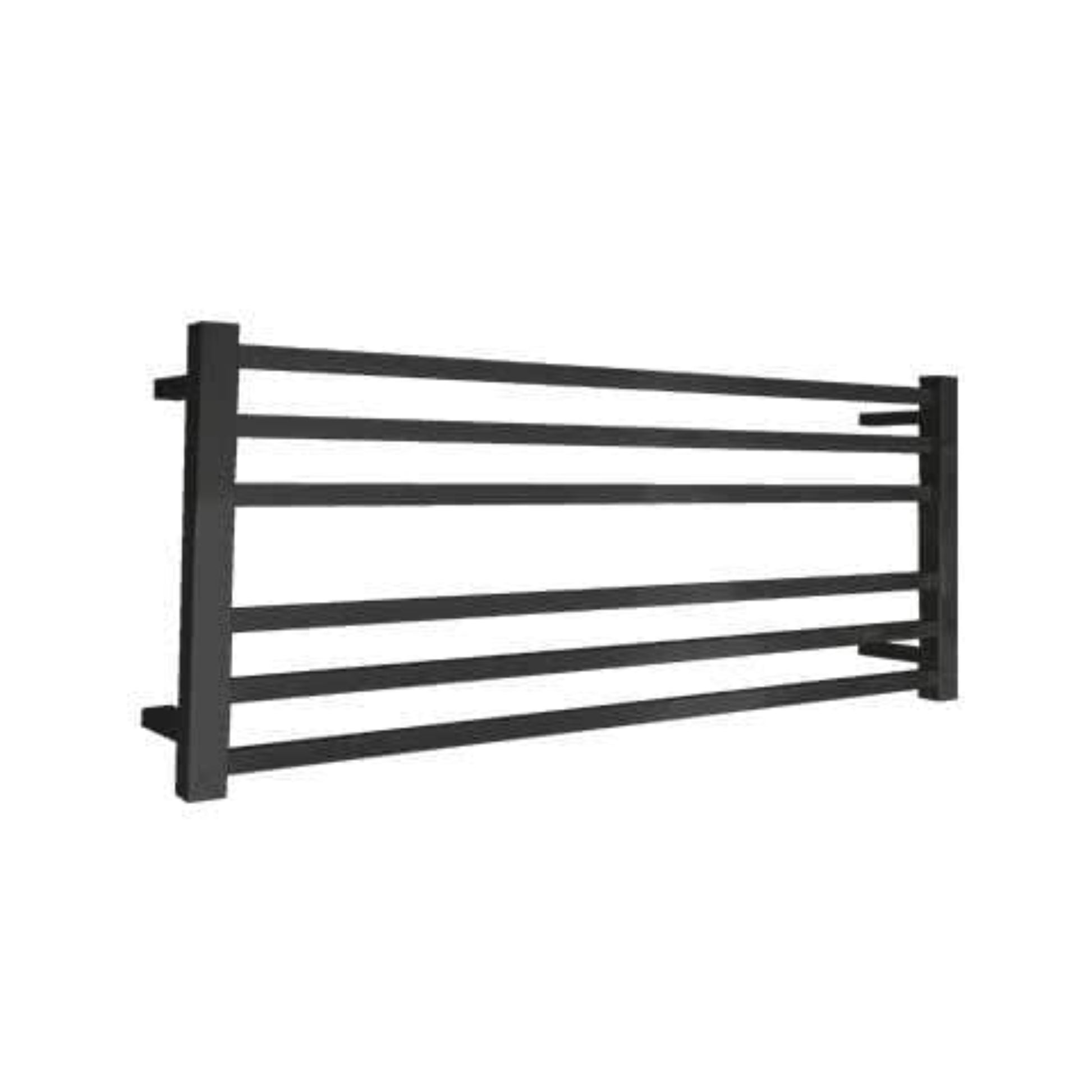CODE SQUARE HEATED TOWEL LADDER 600X1050 MATTE BLACK
