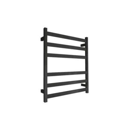 CODE SQUARE HEATED TOWEL LADDER 600X500 MATTE BLACK