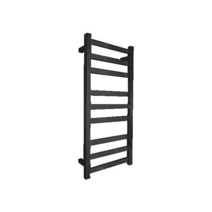 CODE SQUARE HEATED TOWEL LADDER 900X400 MATTE BLACK