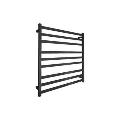 CODE SQUARE HEATED TOWEL LADDER 900X850 MATTE BLACK