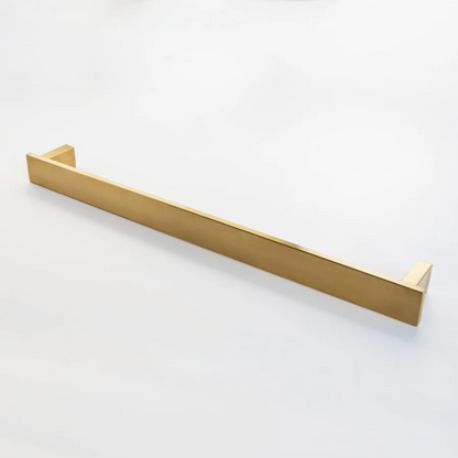 SQUARE SINGLE BAR 650 BRUSHED BRASS