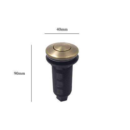 WASTE DISPOSAL UNIVERSAL AIR SWITCH KIT BRUSHED BRASS