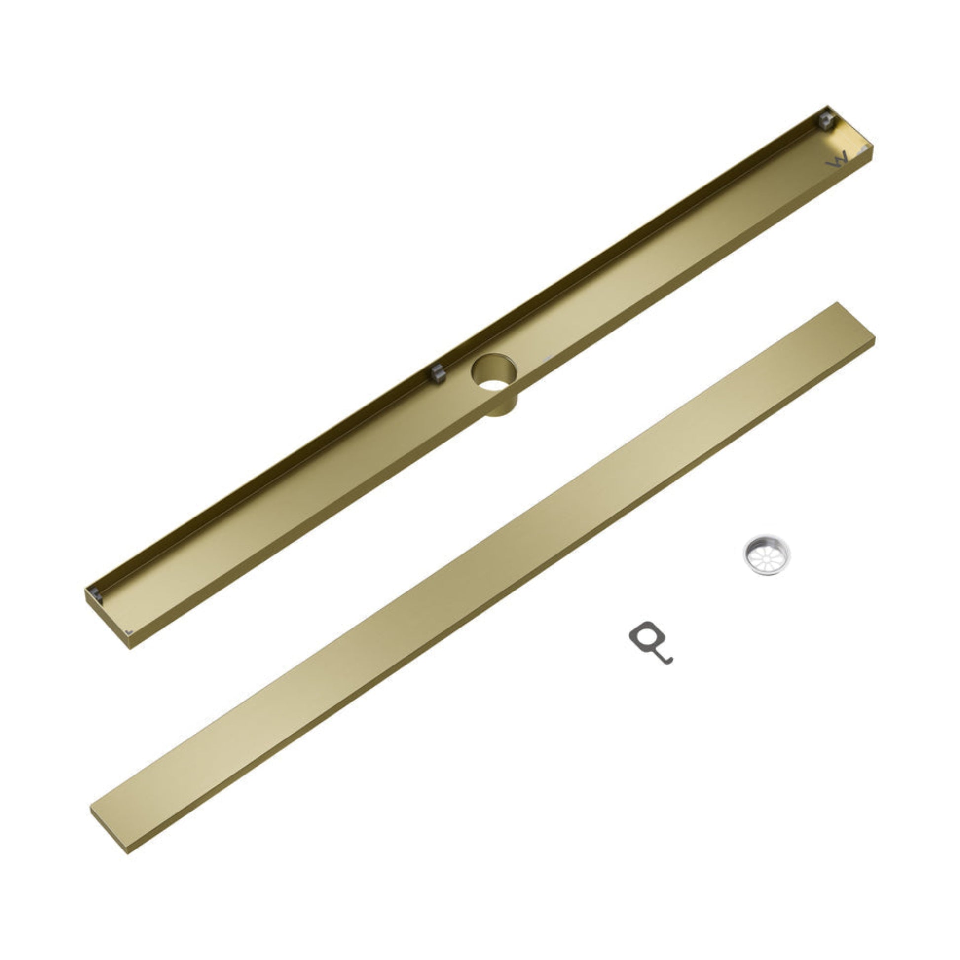 CODE VERSA 1000 TILED CHANNEL DRAIN BRUSHED BRASS