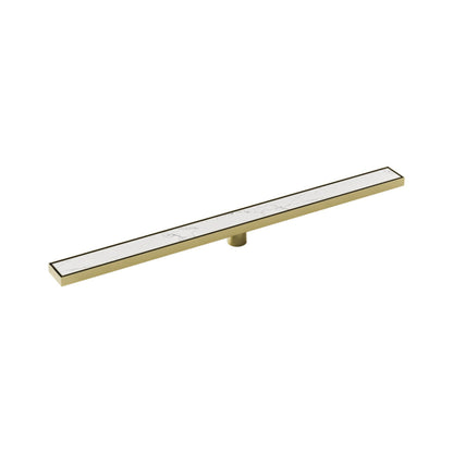 CODE VERSA 1000 TILED CHANNEL DRAIN BRUSHED BRASS