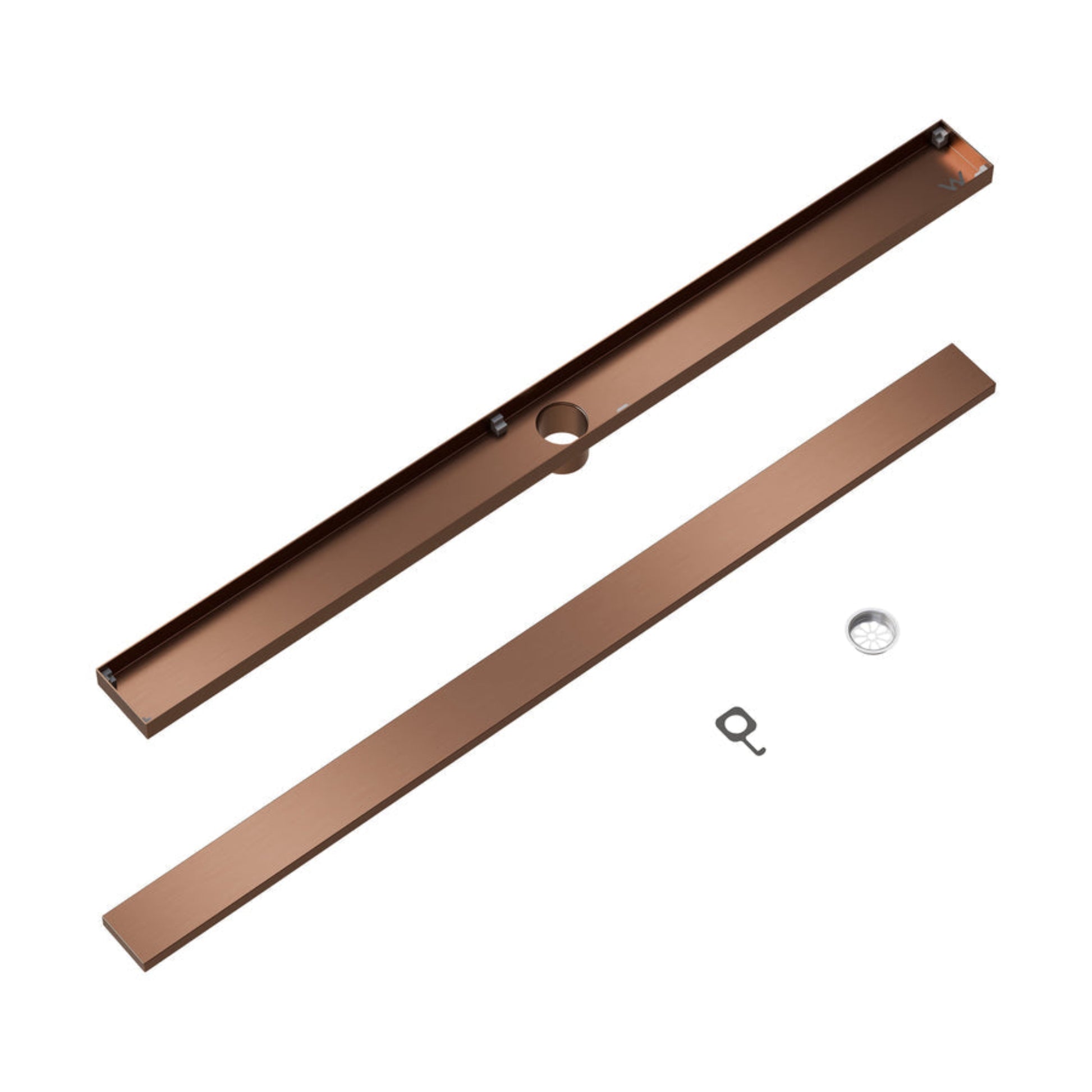 CODE VERSA 1000 TILED CHANNEL DRAIN BRUSHED COPPER