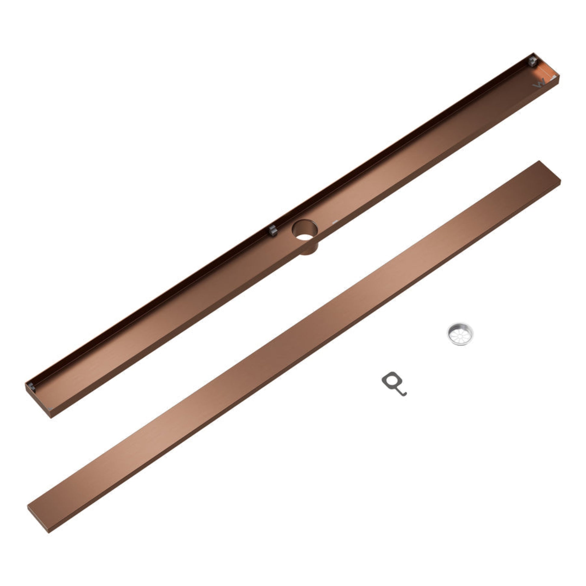 CODE VERSA 1200 TILED CHANNEL DRAIN BRUSHED COPPER