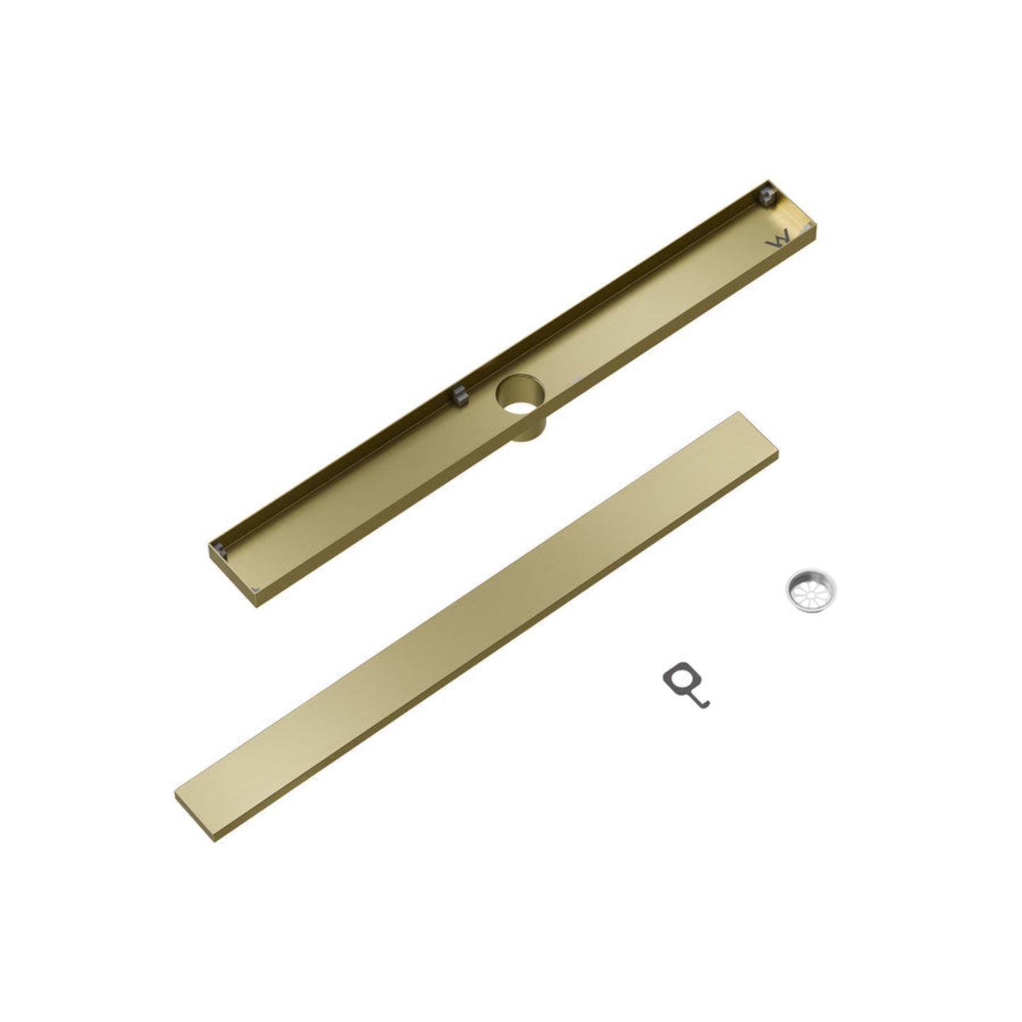 CODE VERSA 700 TILED CHANNEL DRAIN BRUSHED BRASS