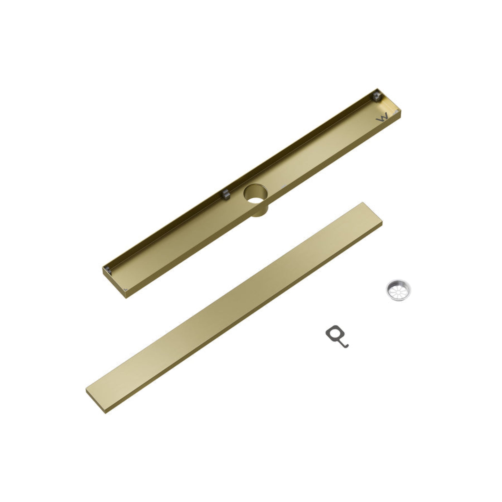 CODE VERSA 700 TILED CHANNEL DRAIN BRUSHED BRASS