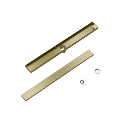 CODE VERSA 700 TILED CHANNEL DRAIN BRUSHED BRASS