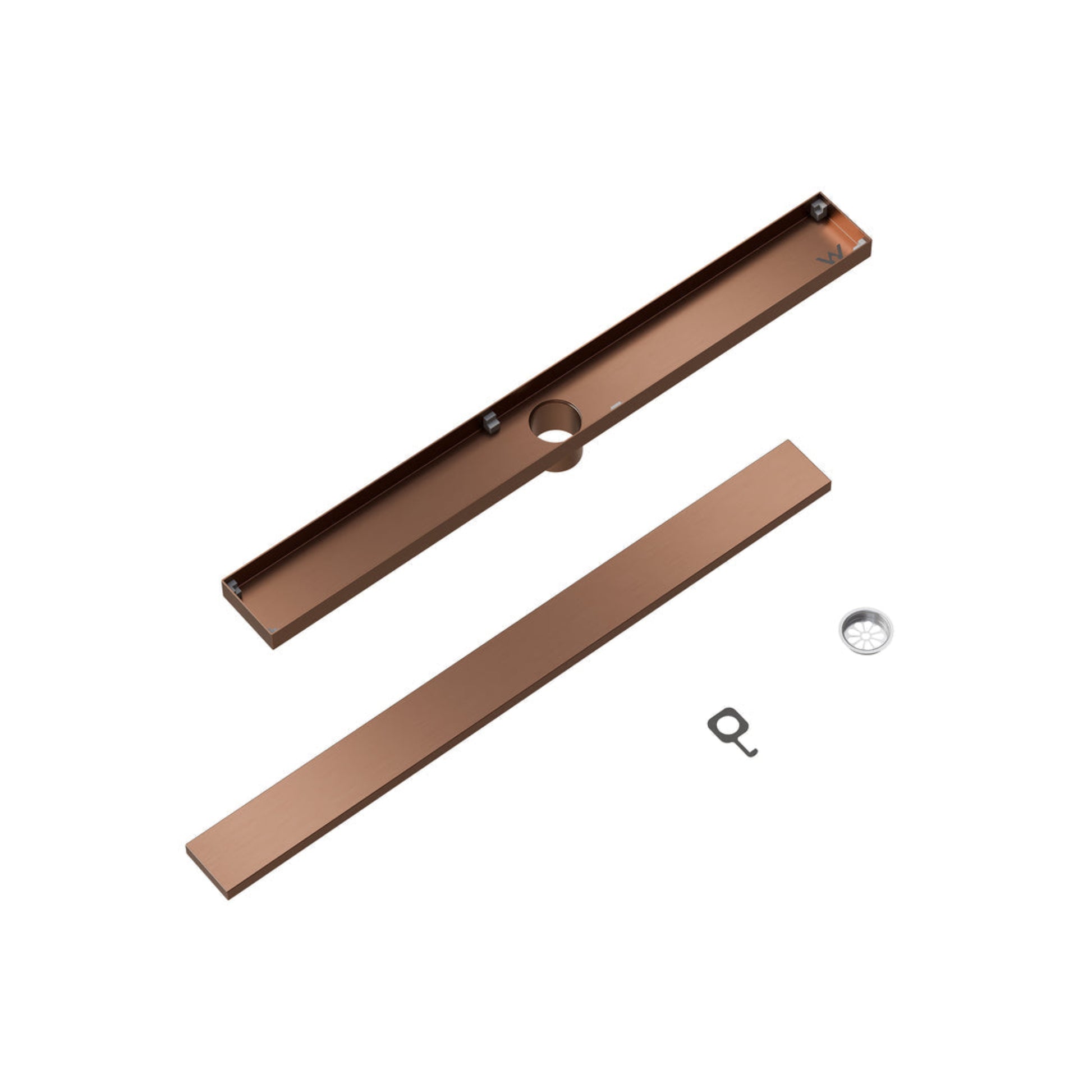 CODE VERSA 700 TILED CHANNEL DRAIN BRUSHED COPPER