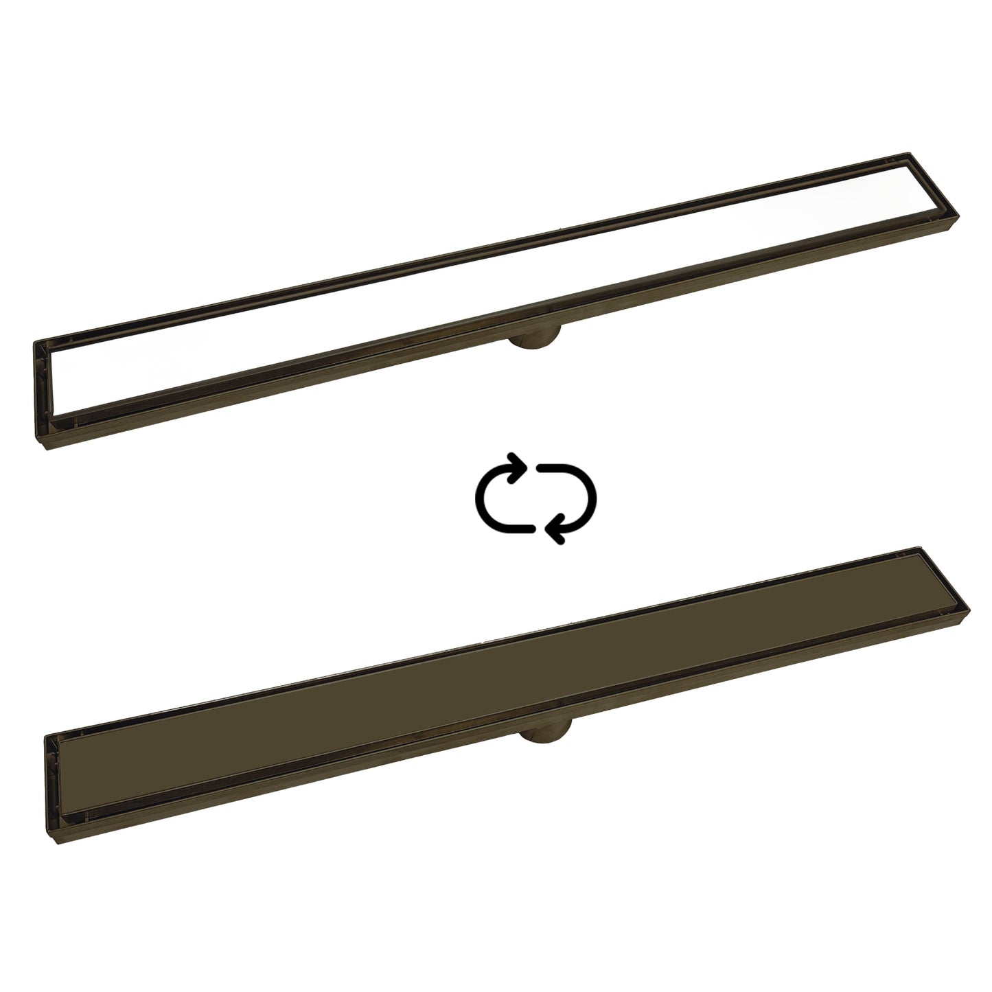 CODE VERSA 700 TILED CHANNEL DRAIN GUNMETAL