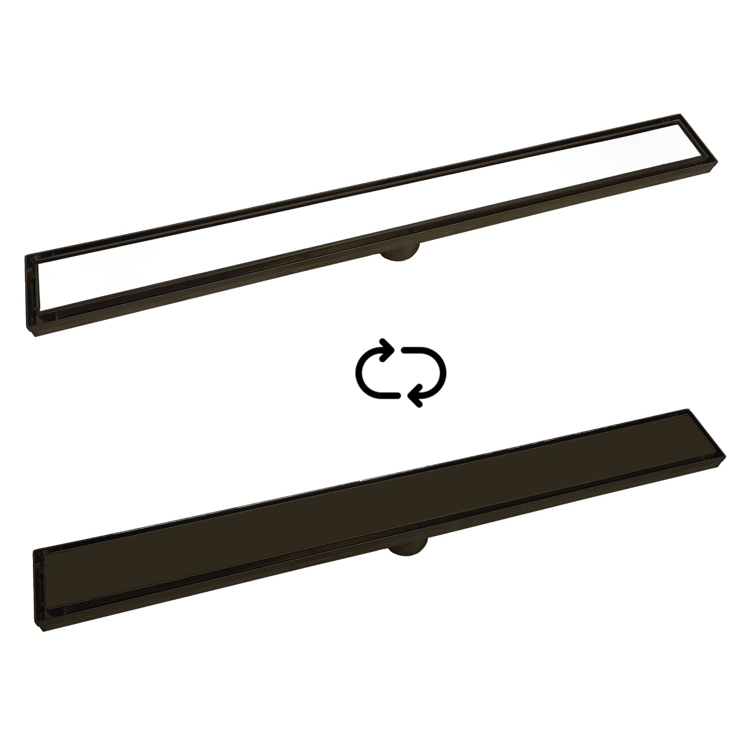 CODE VERSA 700 TILED CHANNEL DRAIN MATTE BLACK