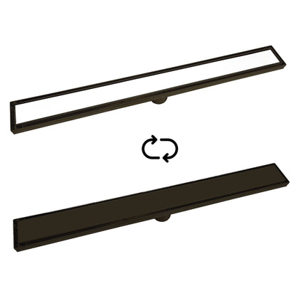 CODE VERSA 700 TILED CHANNEL DRAIN MATTE BLACK