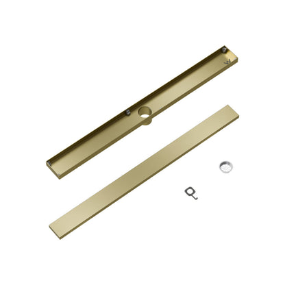 CODE VERSA 800 TILED CHANNEL DRAIN BRUSHED BRASS