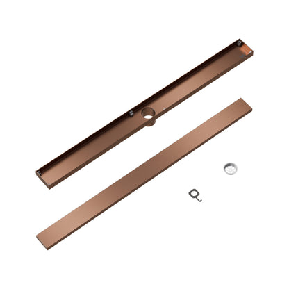 CODE VERSA 900 TILED CHANNEL DRAIN BRUSHED COPPER